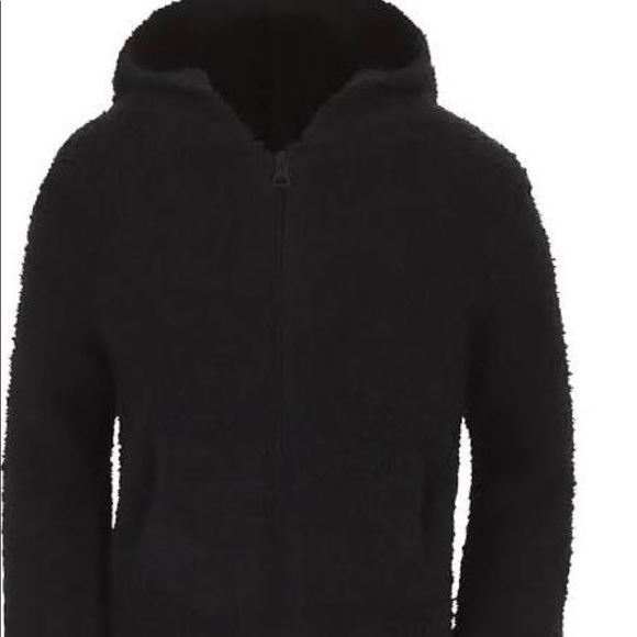 Skims cozy knit zip up hoodie in onyx size S/M - Picture 1 of 5